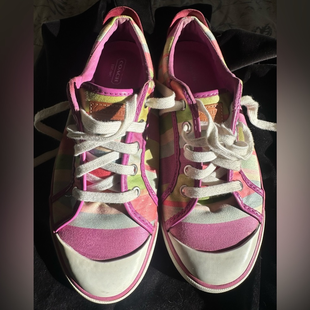 Multi color Women's Coach collectable sneakers size 9